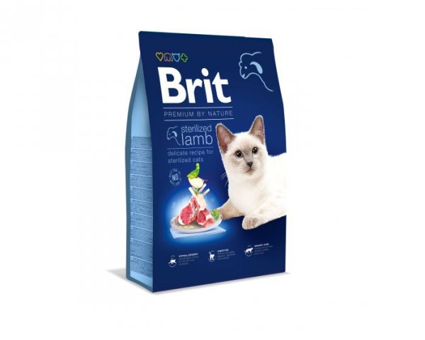 Brit 3242 Premium Cat Sterilized Lamb 8kg