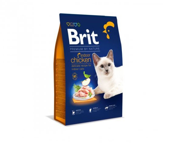 Brit 3228 Premium Cat Indoor Chicken 8kg