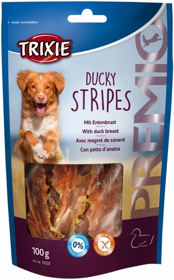 Trixie 31537 Premio Ducky Stripes ligh kaczka 100g