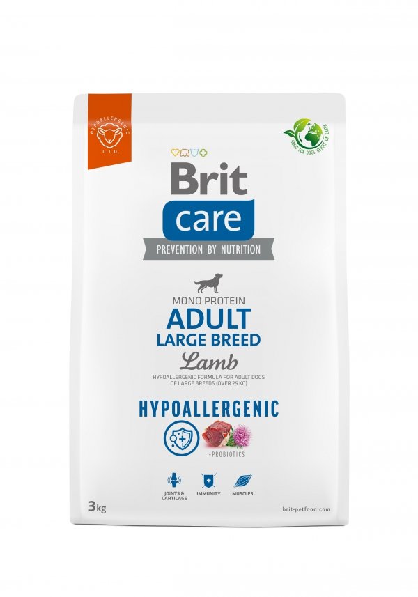 Brit Care Hypoallergenic Adult Large Lamb 3kg