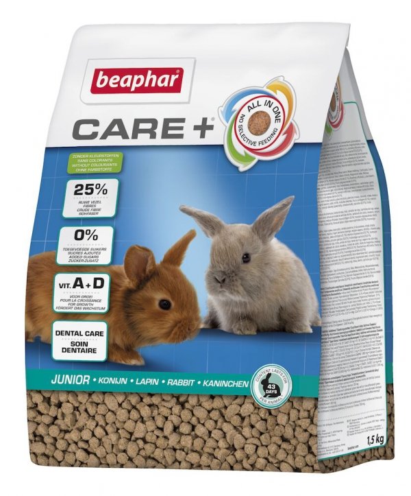 Beaphar 18426 Care+ Rabbit Junior 250g