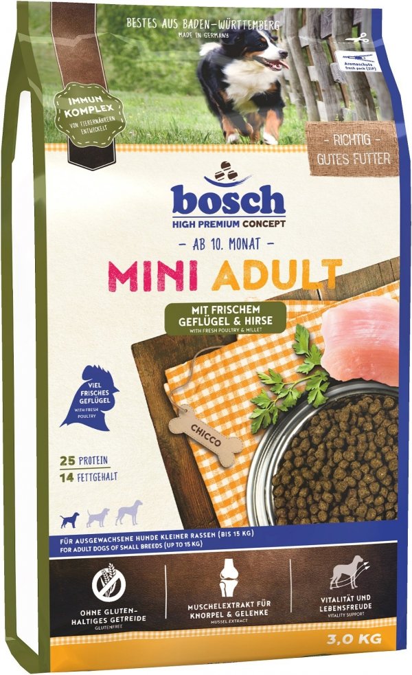 Bosch 08030 Adult Mini Drób Proso 3kg