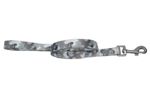 Zolux Smycz CAMO 25mm/1,20m szary*