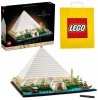 Zestaw Prezent LEGO Architecture 21058 Piramida Cheopsa Klocki + Torba