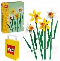 Zestaw Prezent LEGO ICONS 40747 Żonkile Kwiaty Klocki 8+ Torba 