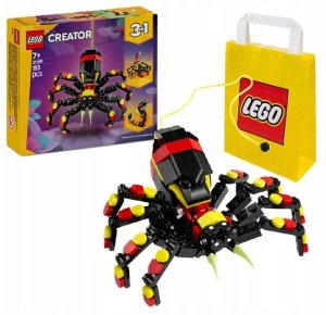Zestaw Prezent LEGO Creator 31159 Dzikie Zwierzęta Niezwykły Pająk 7+ Torba