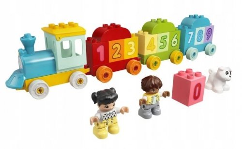 Zestaw Prezent Klocki LEGO Duplo 10954 Pociąg z Cyferkami Kolejka Edukacja +Torba
