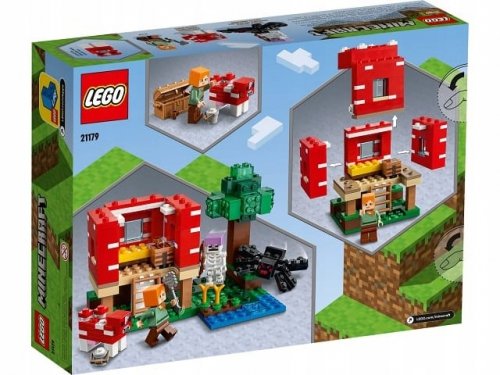 Zestaw Prezent LEGO Minecraft DOM w Grzybie Muchomor 272 Klocki 8+ Torba