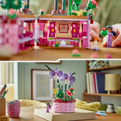 Zestaw Prezent LEGO Disney 43237 Doniczka Isabeli Kwiaty Klocki 9+ Torba