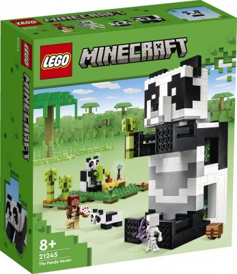 Zestaw Prezent LEGO Minecraft 21245 Rezerwat Pandy 553 Klocki 8+ Torba