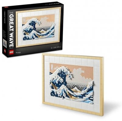 Zestaw Prezent Klocki LEGO Art 31208 Hokusai Wielka Fala Obraz + Torba