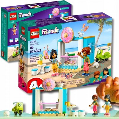 Zestaw Prezent LEGO Friends 41723 Cukiernia z Pączkami Klocki 4+ Torba