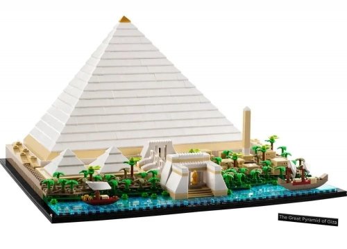 Zestaw Prezent LEGO Architecture 21058 Piramida Cheopsa Klocki + Torba