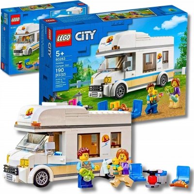 Zestaw Prezent Klocki LEGO City 60283 Wakacyjny Kamper BUS Piknik 5+ Torba