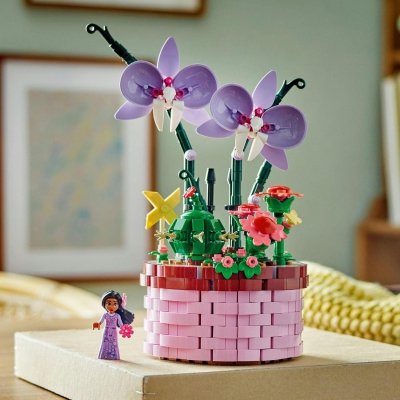 Zestaw Prezent LEGO Disney 43237 Doniczka Isabeli Kwiaty Klocki 9+ Torba