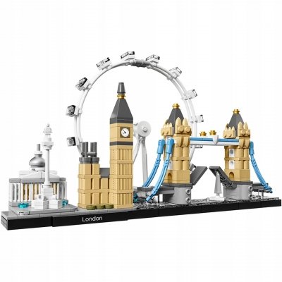 Zestaw Prezent LEGO Architecture 21034 Londyn Big Ben Tower Bridge + Torba