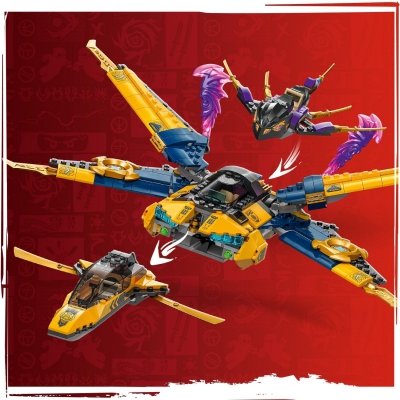 Zestaw Prezent LEGO Ninjago 71833 Ras Arin Samolot Super Burzowy 8+ Torba