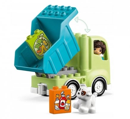 Zestaw Prezent LEGO DUPLO 10987 ŚMIECIARKA Ciężarówka Wywrotka 2+ Torba