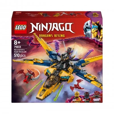 Zestaw Prezent LEGO Ninjago 71833 Ras Arin Samolot Super Burzowy 8+ Torba