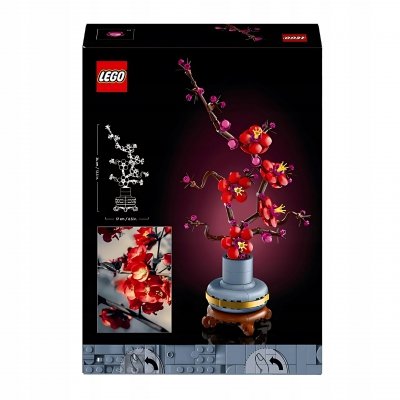 Zestaw Prezent Klocki LEGO ICONS 10369 KWIAT ŚLIWY Botanical + Torba