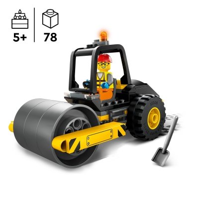 Zestaw Prezent LEGO CITY 60401 Walec Drogowy Budowlany Klocki 5+ Torba