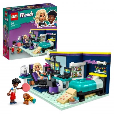Zestaw Prezent LEGO Friends 41755 Pokój Novy Komputer Gry Klocki 6+ Torba