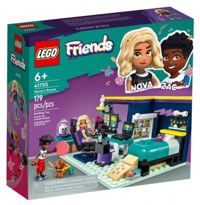 Zestaw Prezent LEGO Friends 41755 Pokój Novy Komputer Gry Klocki 6+ Torba