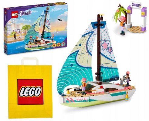 Zestaw Prezent LEGO Friends 41716 Żaglówka Łódź Jacht 304 Klocki 7+ Torba
