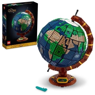Zestaw Prezent Klocki LEGO Ideas 21332 Globus Obrotowa Mapa Świata + Torba