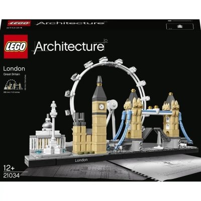 Zestaw Prezent LEGO Architecture 21034 Londyn Big Ben Tower Bridge + Torba