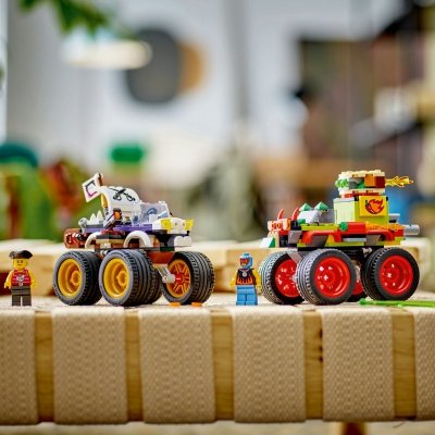 Zestaw Prezent LEGO CITY 60397 Wyścig Monster Truckami 301 Klocki 6+ Torba