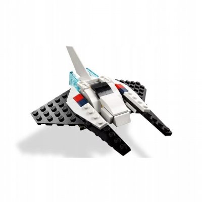Zestaw Prezent LEGO Creator 31134 Prom Kosmiczny Wahadłowiec 3w1 6+ Torba