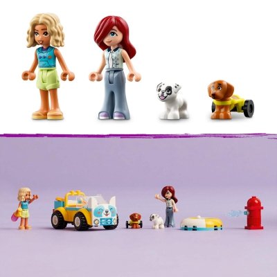 Zestaw Prezent LEGO Friends 42635 Mobilny Salon dla Psów Klocki 4+ Torba
