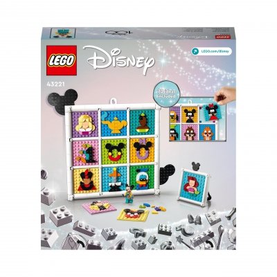 Zestaw Prezent LEGO Disney 43221 Obraz 100 Lat Animowanych Postaci 6+ Torba