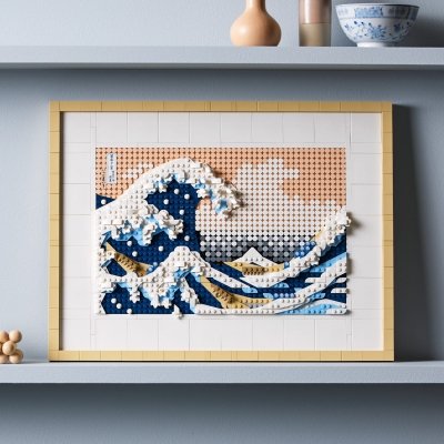 Zestaw Prezent Klocki LEGO Art 31208 Hokusai Wielka Fala Obraz + Torba