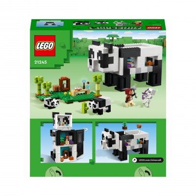 Zestaw Prezent LEGO Minecraft 21245 Rezerwat Pandy 553 Klocki 8+ Torba