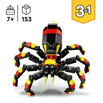 Zestaw Prezent LEGO Creator 31159 Dzikie Zwierzęta Niezwykły Pająk 7+ Torba