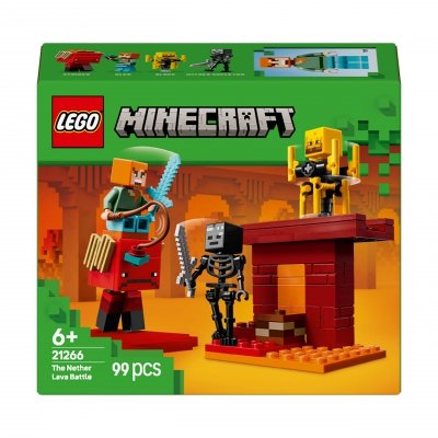 Zestaw Prezent LEGO Minecraft 21266 Bitwa w Netherze 99 Klocki 6+ Torba
