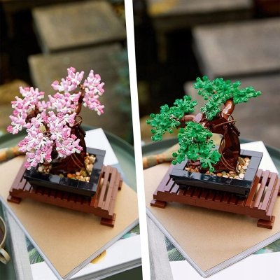 Zestaw Prezent Klocki LEGO ICONS 10281 Botanical Drzewko Bonsai + Torba