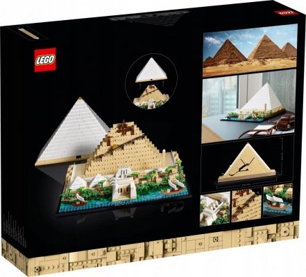 Zestaw Prezent LEGO Architecture 21058 Piramida Cheopsa Klocki + Torba