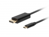 LANBERG CA-CMDP-10CU-0010-BK 1m /s1x USB typu C 1x DisplayPort