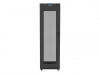 SZAFA INSTALACYJNA RACK STOJĄCA 19 42U 600X1000 CZARNA DRZWI PERFOROWANE LCD LANBERG (FLAT PACK) V2