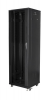 Szafa jednosekcyjna, zamykana na zamek Lanberg FF01-6642-12B (42U; 19''; 2050mm / 600mm / 600 mm; stojąca; Pełne, Szkl