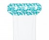 Bestway 43839 Fotel Leżak siatkowy do pływania Miętowe kwiaty 1.45m x 87cm