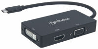 Adapter MANHATTAN 152983 USB-C - HDMI/DVI/VGA 