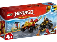 LEGO Ninjago Bitwa samochodowo-motocykl<br />owa między Kaiem a Rasem 71789 