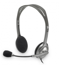 Słuchawki z mikrofonem LOGITECH H110 Stereo Headset Czarny 