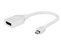 Adapter GEMBIRD miniDisplayPort - DisplayPort 0.1 m Biały Displayport - mini Displayport A-MDPM-DPF-001-W 