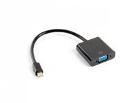 Adapter LANBERG AD-0006-BK Czarny Mini DisplayPort - VGA AD-0006-BK 