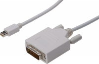 ASSMANN Mini DisplayPort - DVI-D 2 m 2m /s1x Mini DisplayPort (wtyk) 1x DVI-D (wtyk) 
